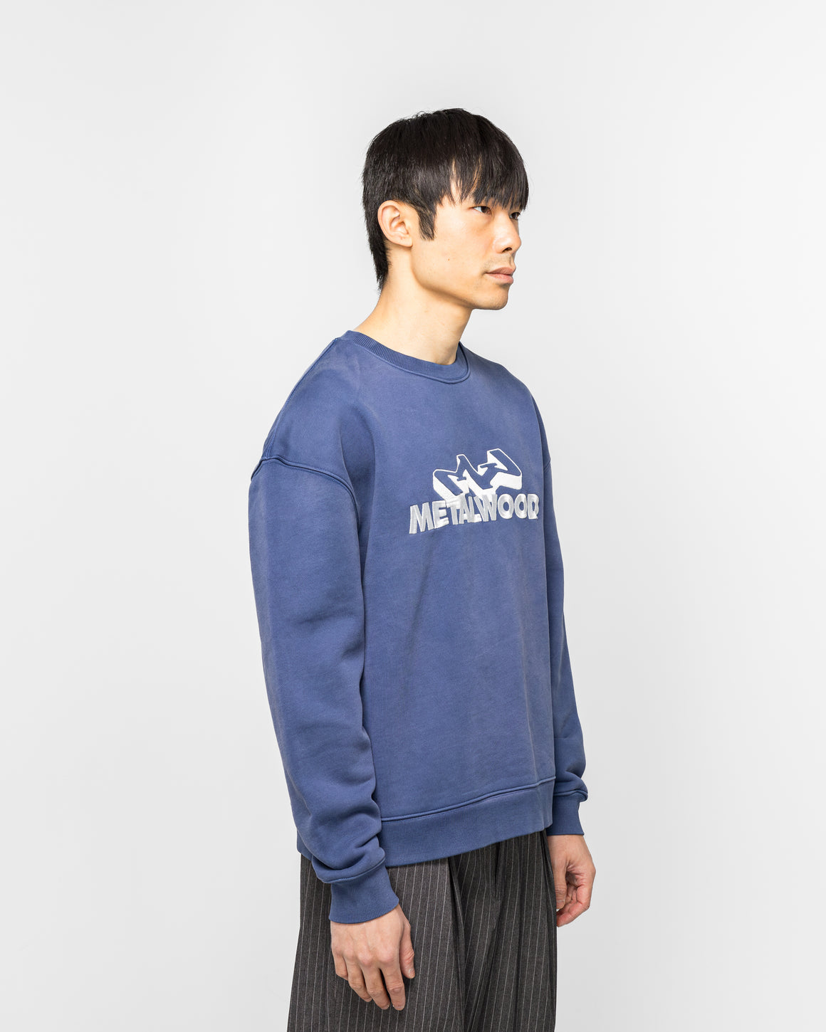 Metalwood - Mountaineer Crewneck Sweatshirt - Navy - UP THERE