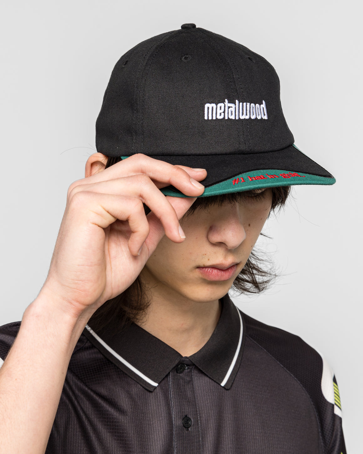 Metalwood - Number One Dad Hat - Black - UP THERE