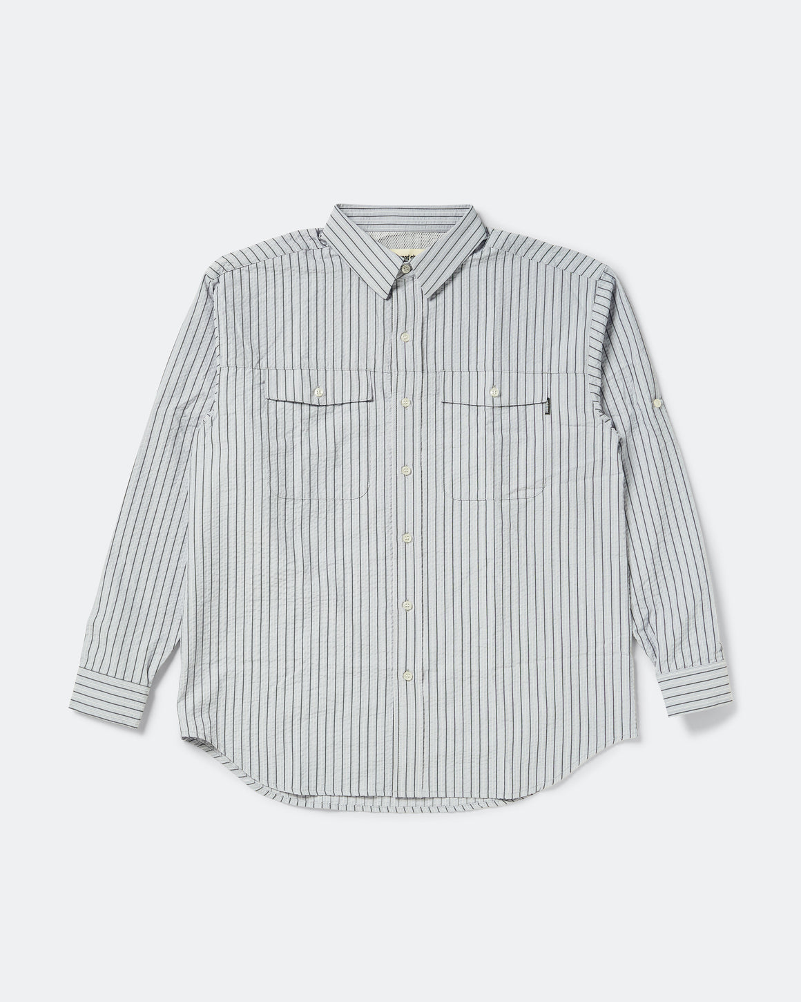 Metalwood - Seersucker Fishing Shirt - Sky - UP THERE