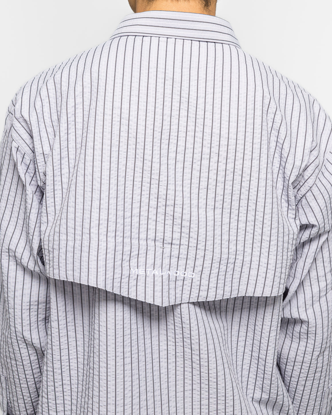 Metalwood - Seersucker Fishing Shirt - Sky - UP THERE