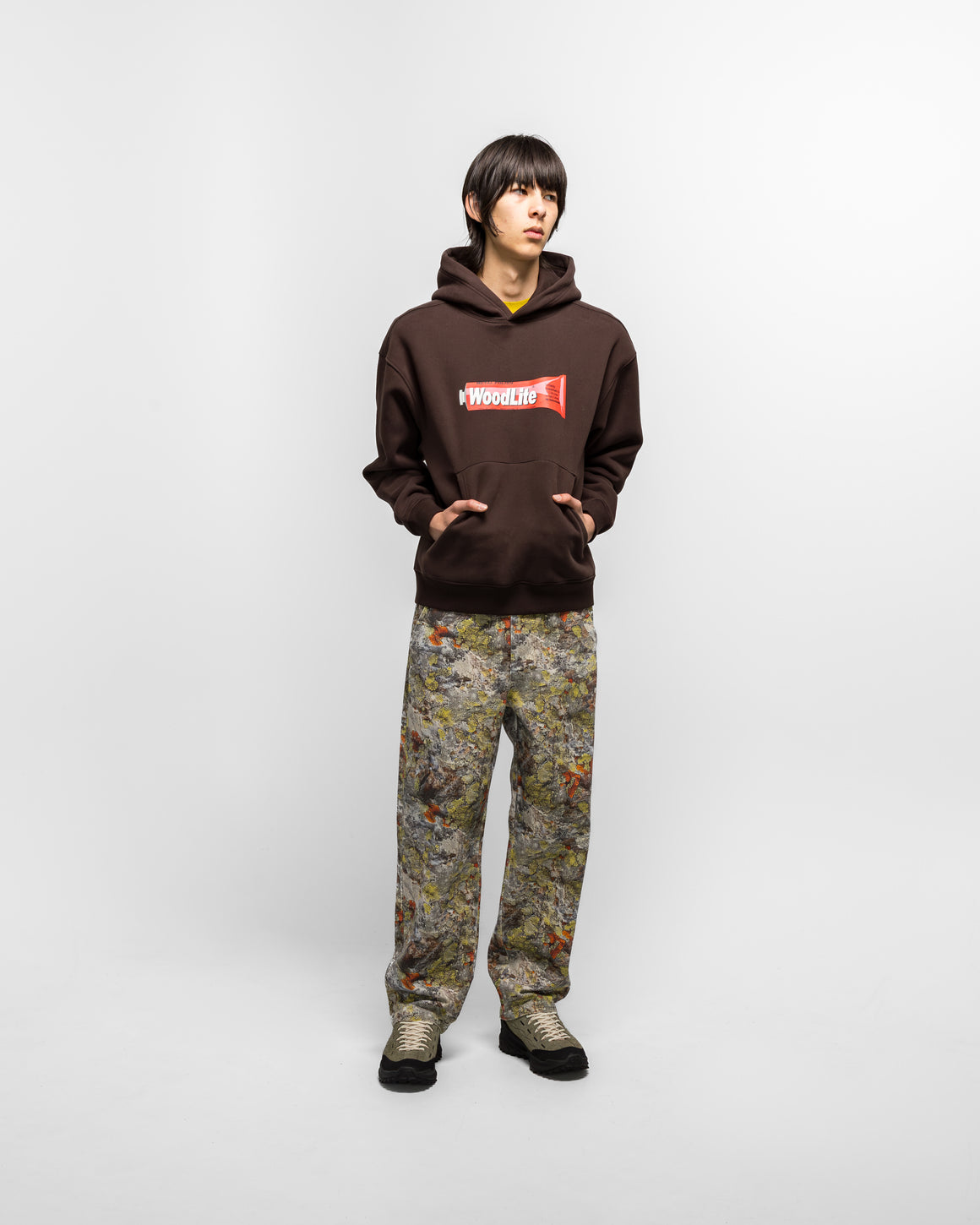 Metalwood - Woodlite Hooded Sweatshirt - Brown - UP THERE