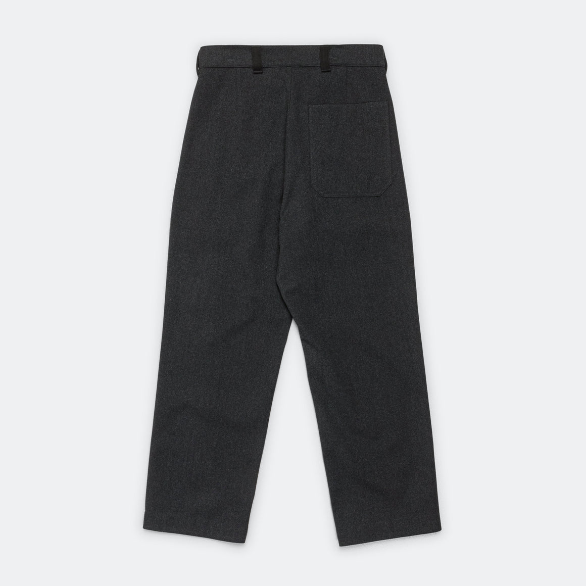 MHL. - Firemans Trouser - Charcoal Wool Cotton Drill - UP THERE