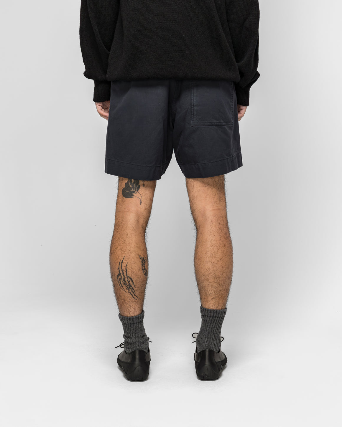 MHL. - Gym Shorts - Ink Washed Cotton Ripstop - UP THERE