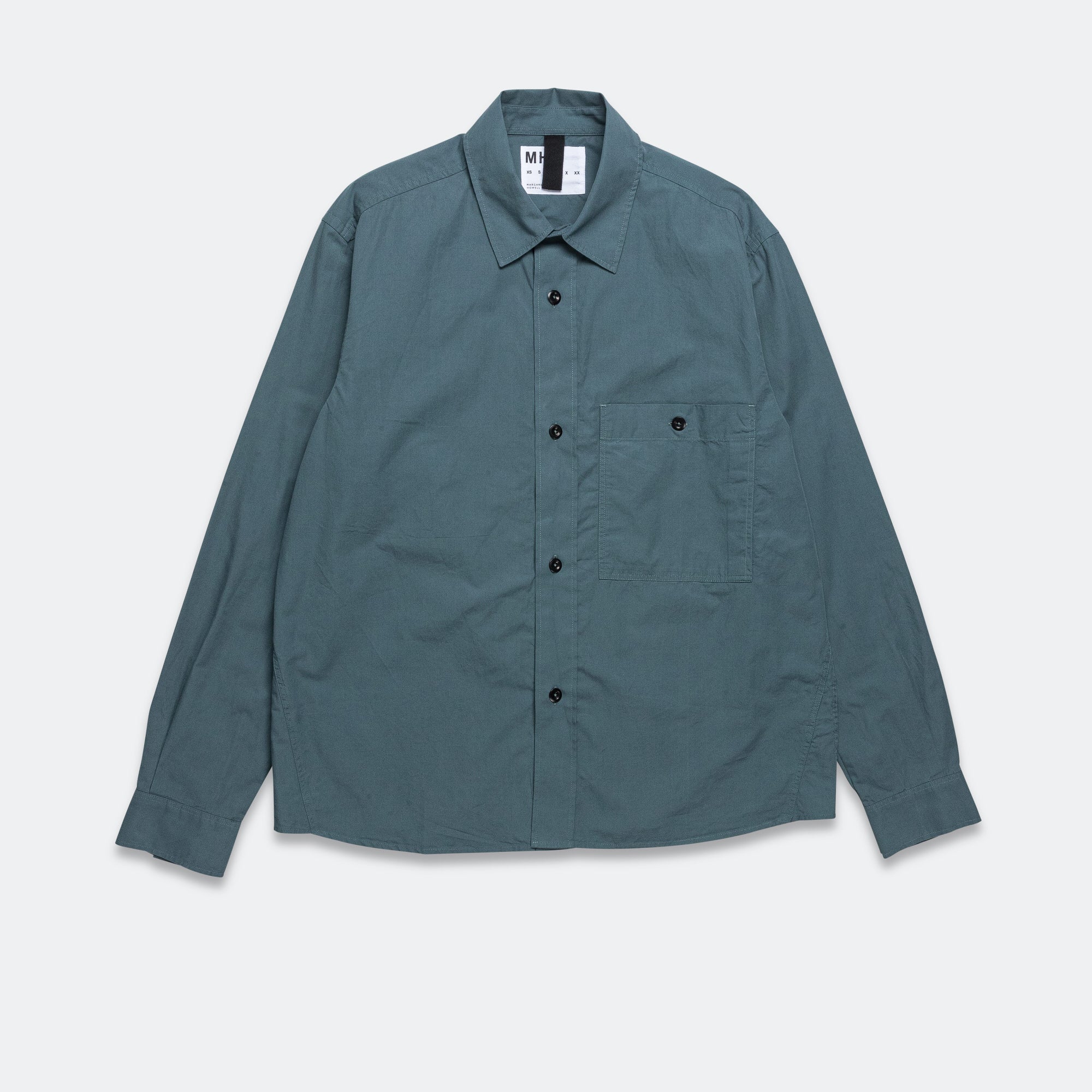 Margaret Howell MHL Overall Shirt - Mineral Blue | UP THERE