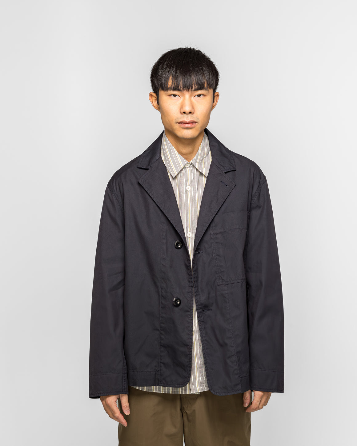 MHL. - Minimal Blazer - Ink Cotton Blend Cordura - UP THERE