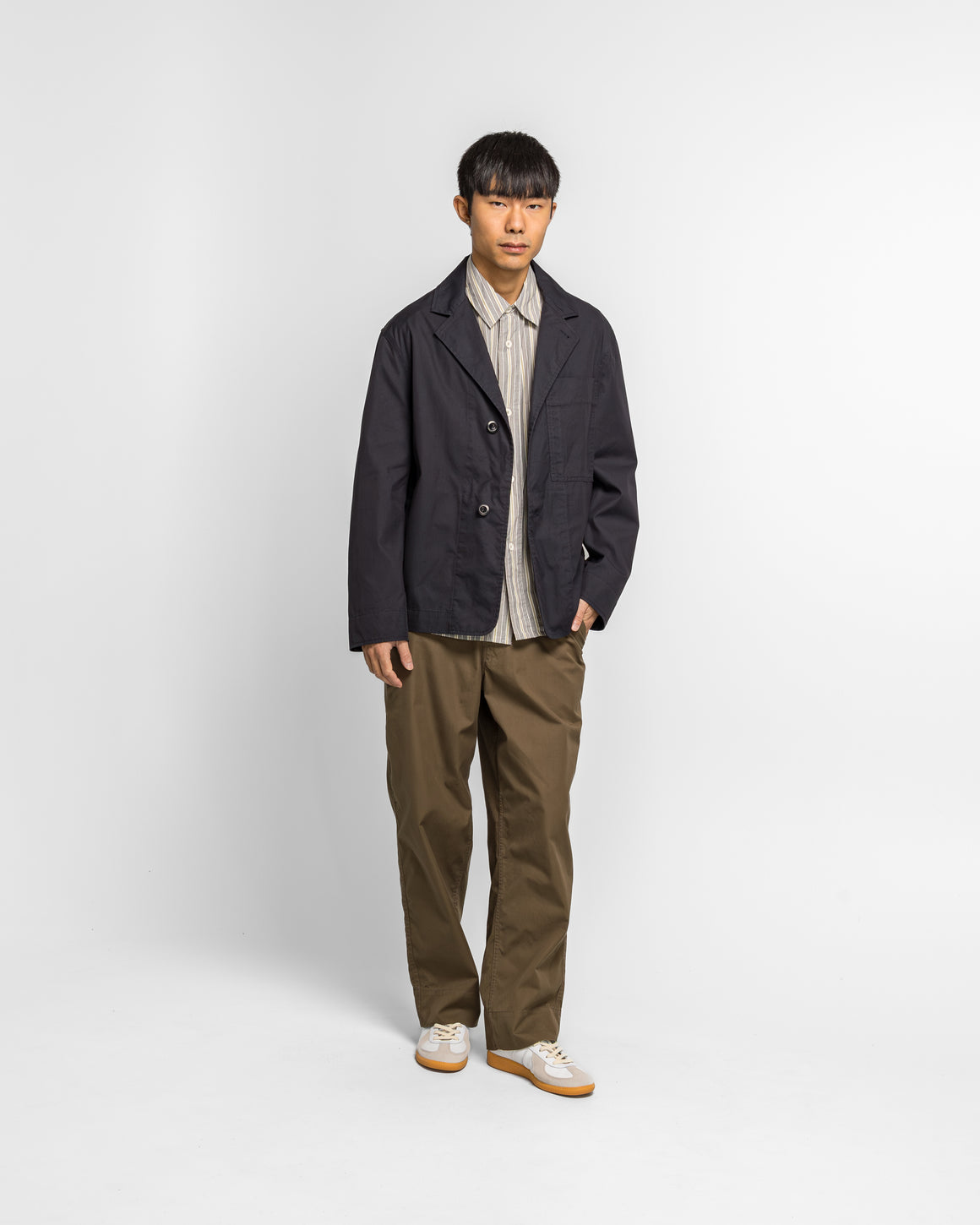 MHL. - Minimal Blazer - Ink Cotton Blend Cordura - UP THERE