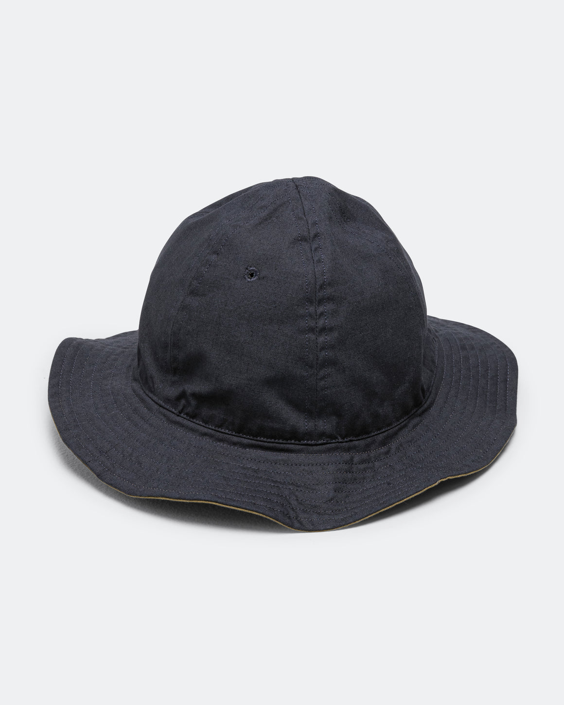 MHL. - Reversible Bucket Hat - Ink/Olive Green Coarse Yarn - UP THERE