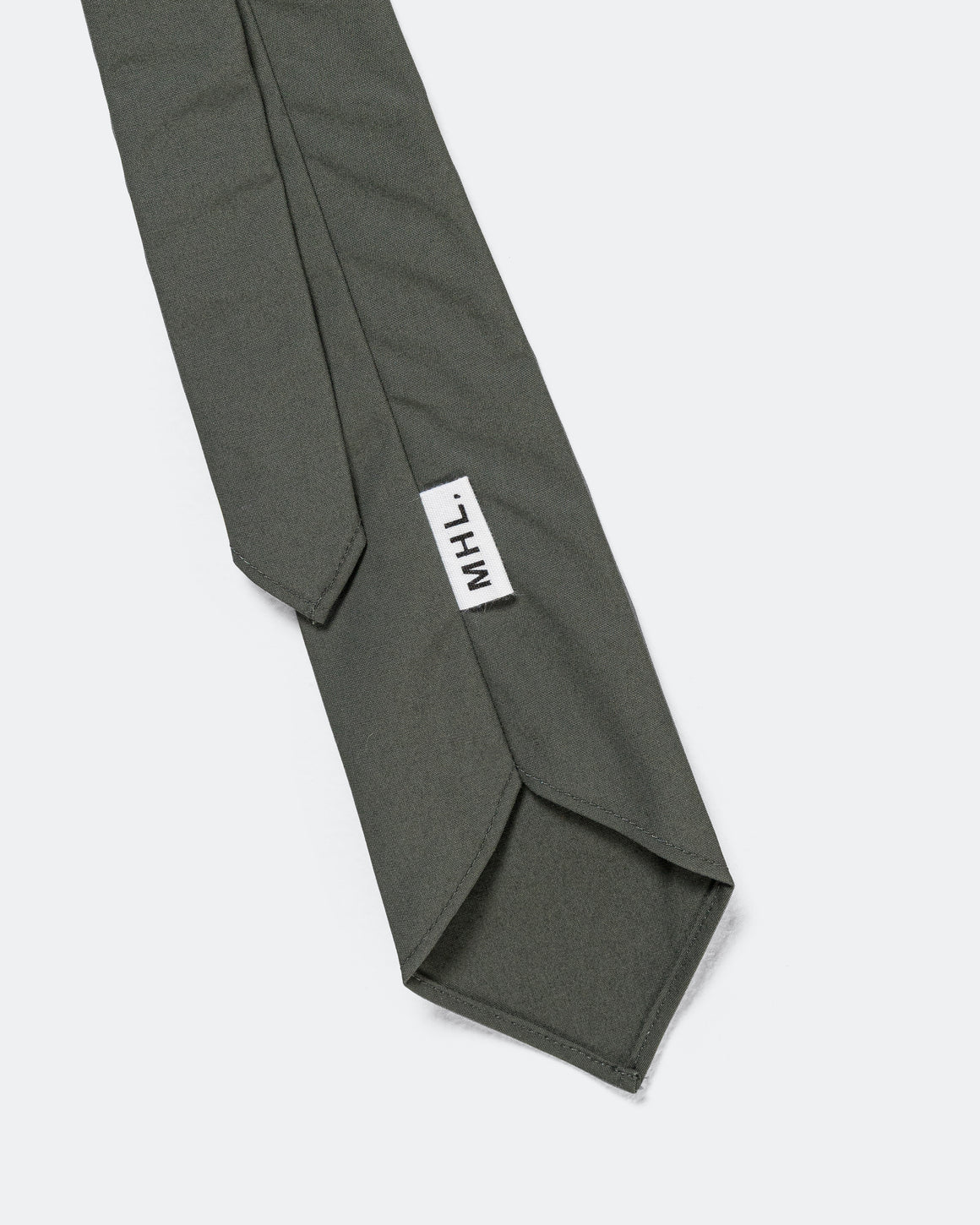 MHL. - Sanded Cotton Poplin Tie - Storm - UP THERE