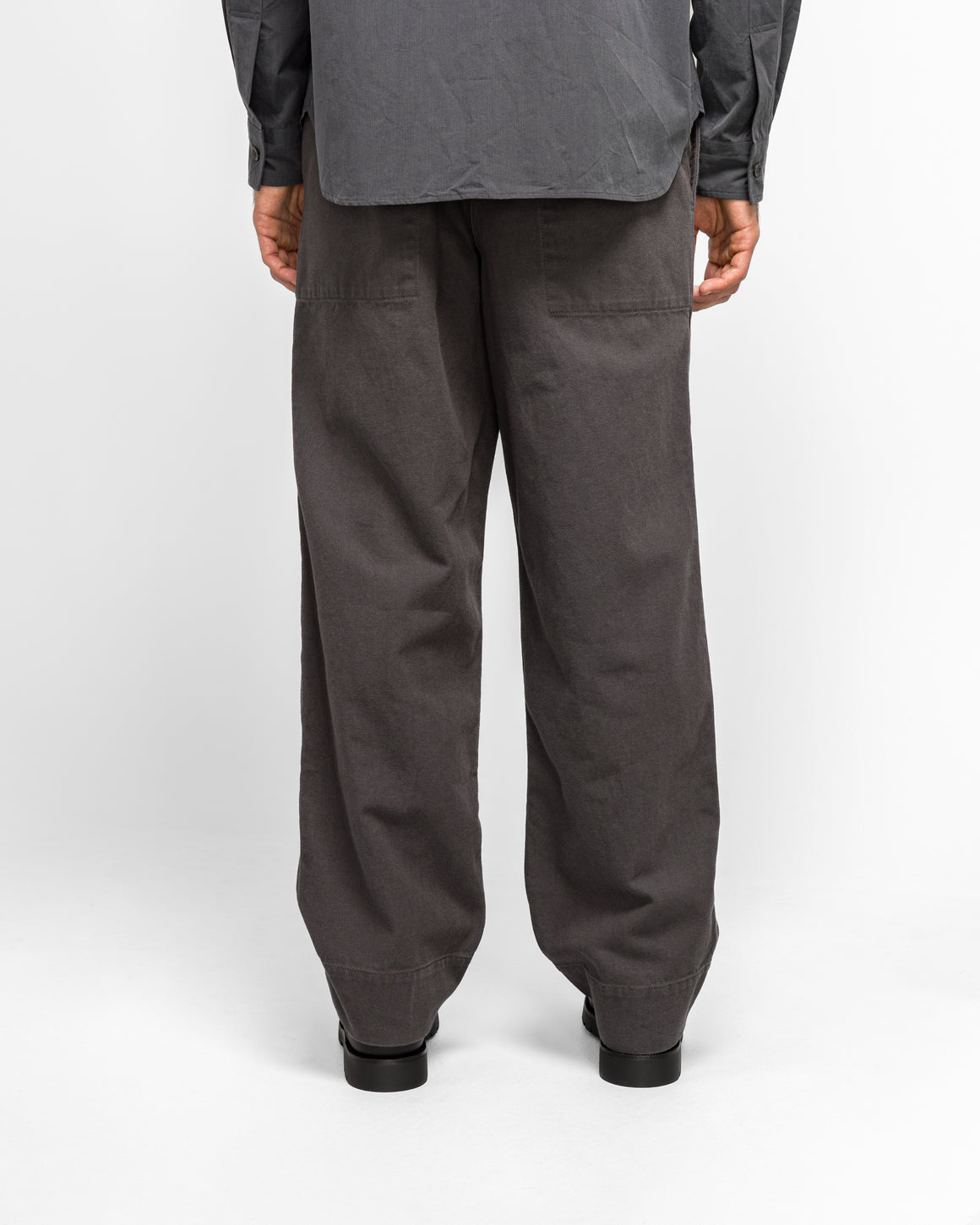 MHL. - Sports Trousers - Graphite Cotton Wool Drill - UP THERE