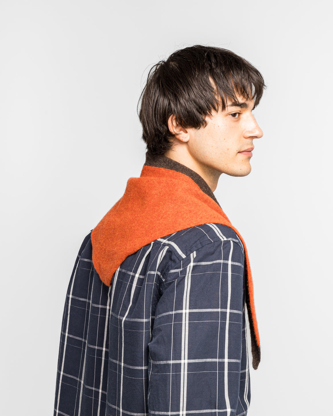 MHL. - Tipped Scout Scarf - Cocoa/Ember Lambswool - UP THERE