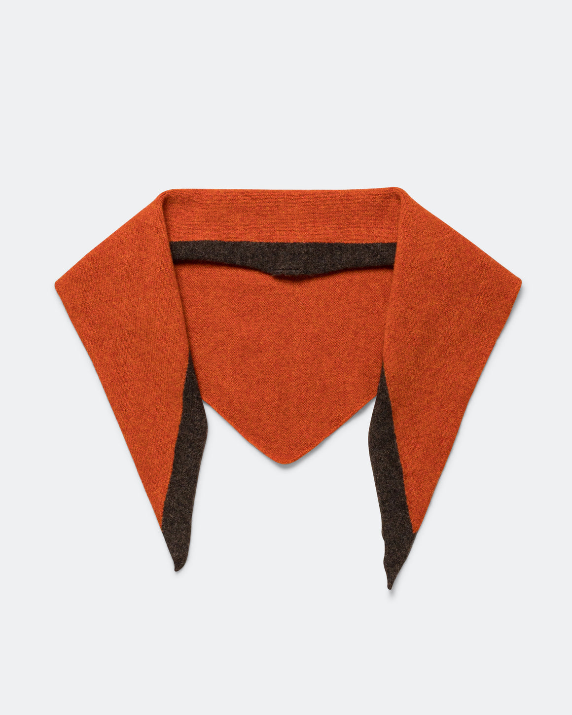 MHL. - Tipped Scout Scarf - Cocoa/Ember Lambswool - UP THERE