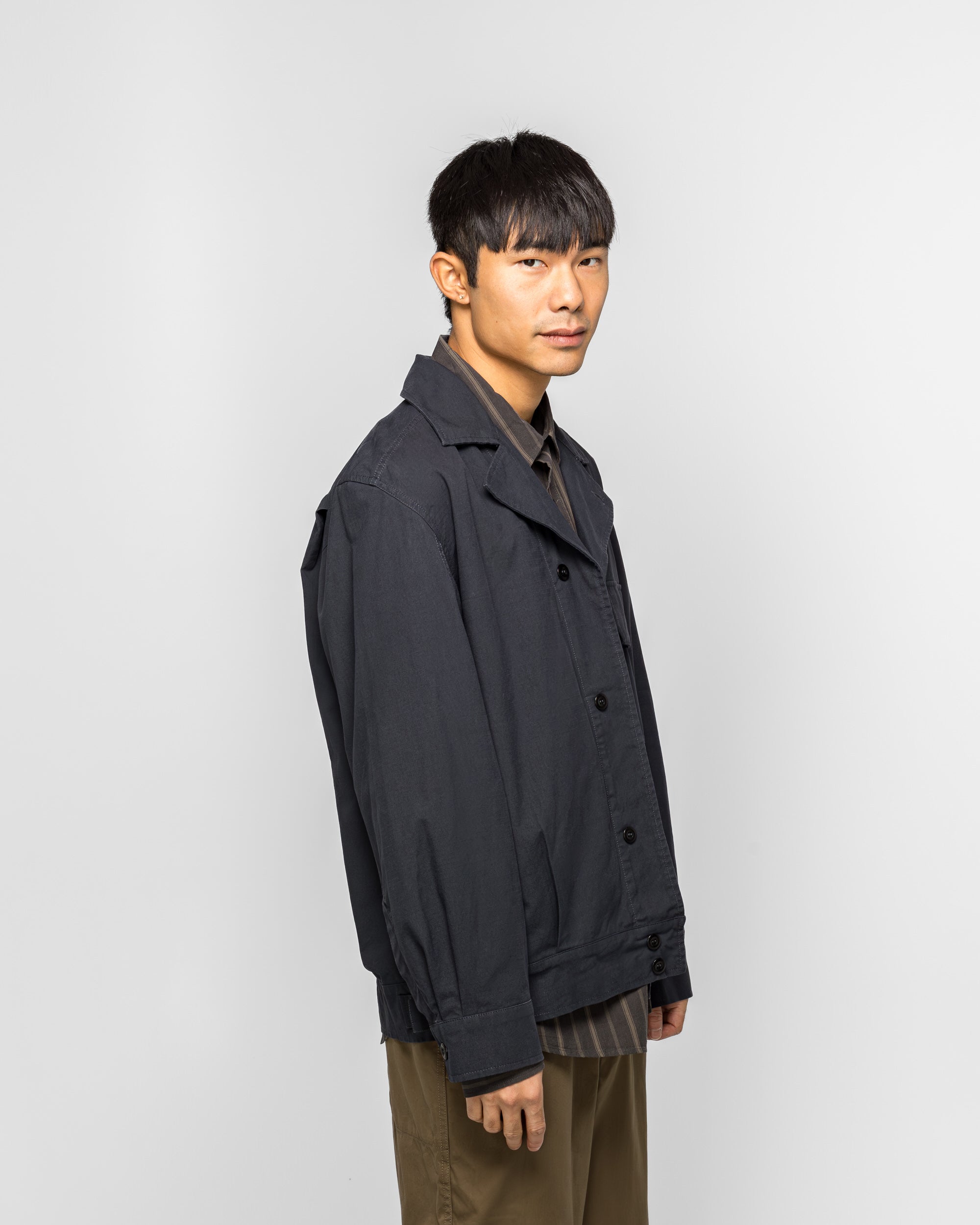 MHL. - Utility Jacket - Ink Washed Cotton Ripstop | UP THERE
