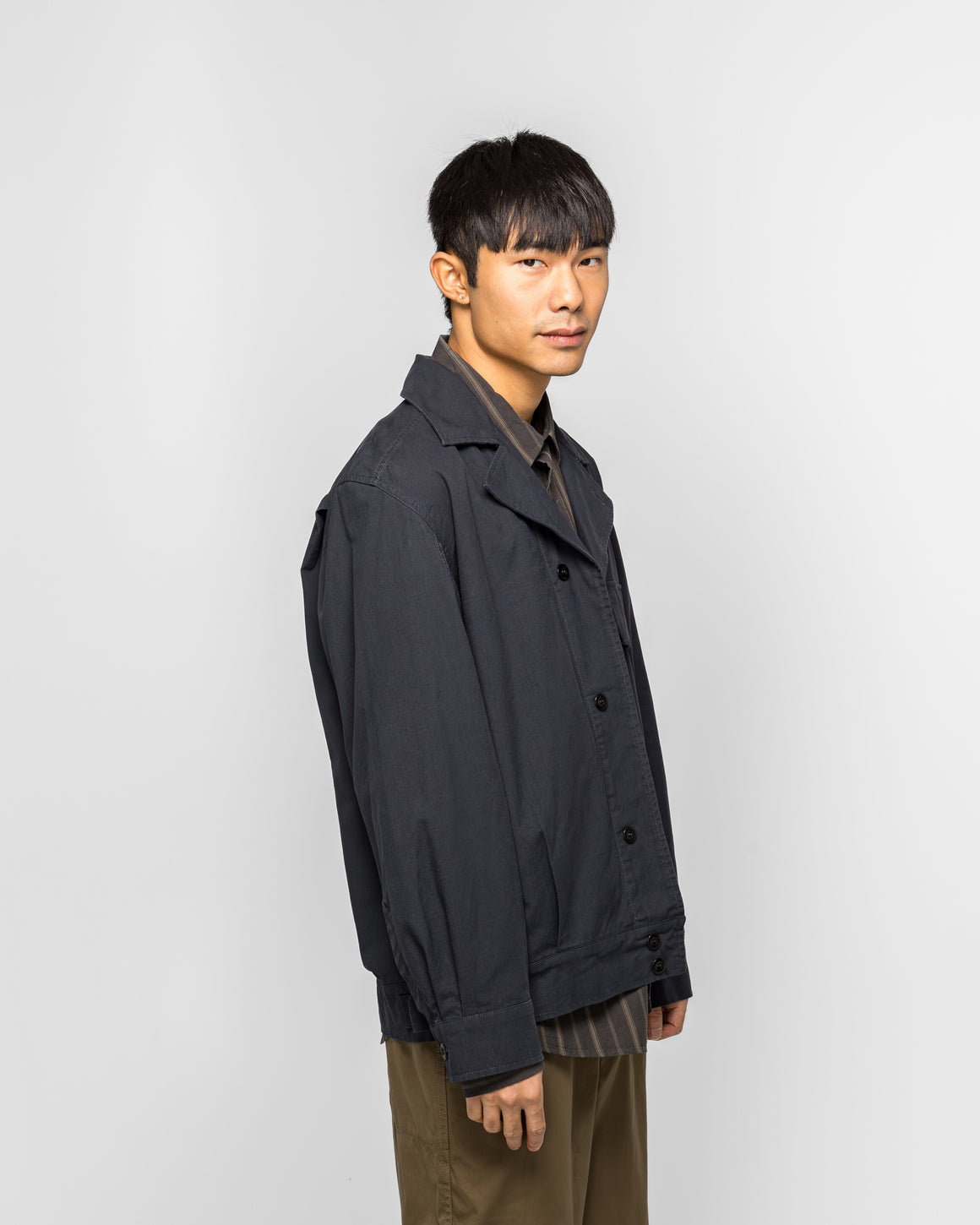 MHL. - Utility Jacket - Ink Washed Cotton Ripstop - UP THERE