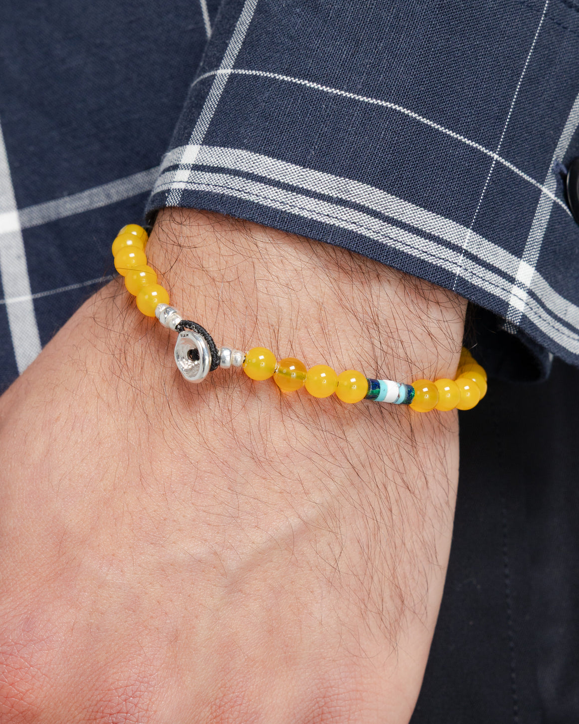 Mikia - 6mm Bracelet x UP THERE - Chalcedony/925 Silver - UP THERE