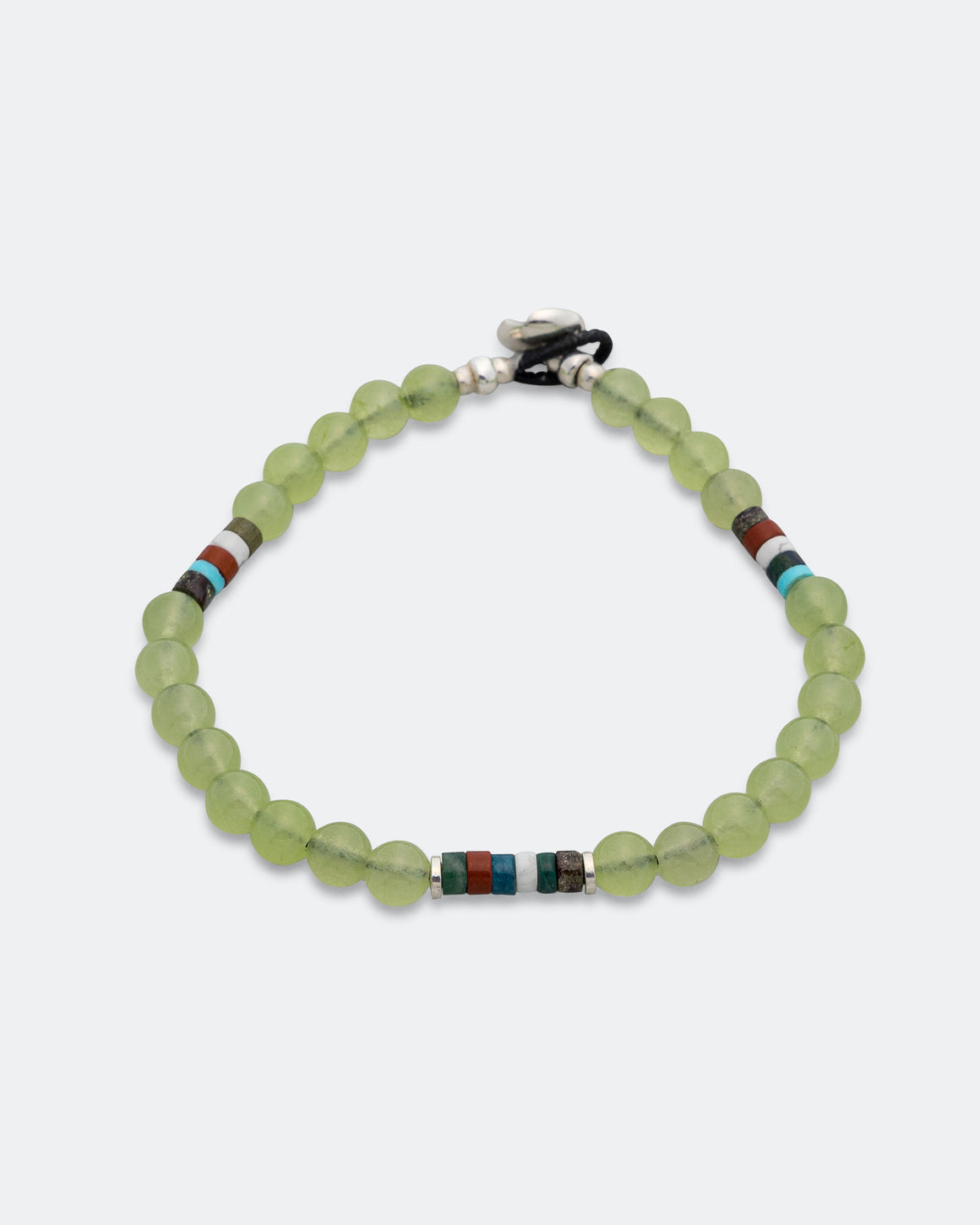 Mikia - 6mm Bracelet x UP THERE - Green Jade/925 Silver - UP THERE
