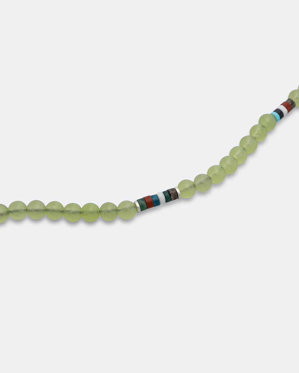 Mikia - 6mm Bracelet x UP THERE - Green Jade/925 Silver - UP THERE
