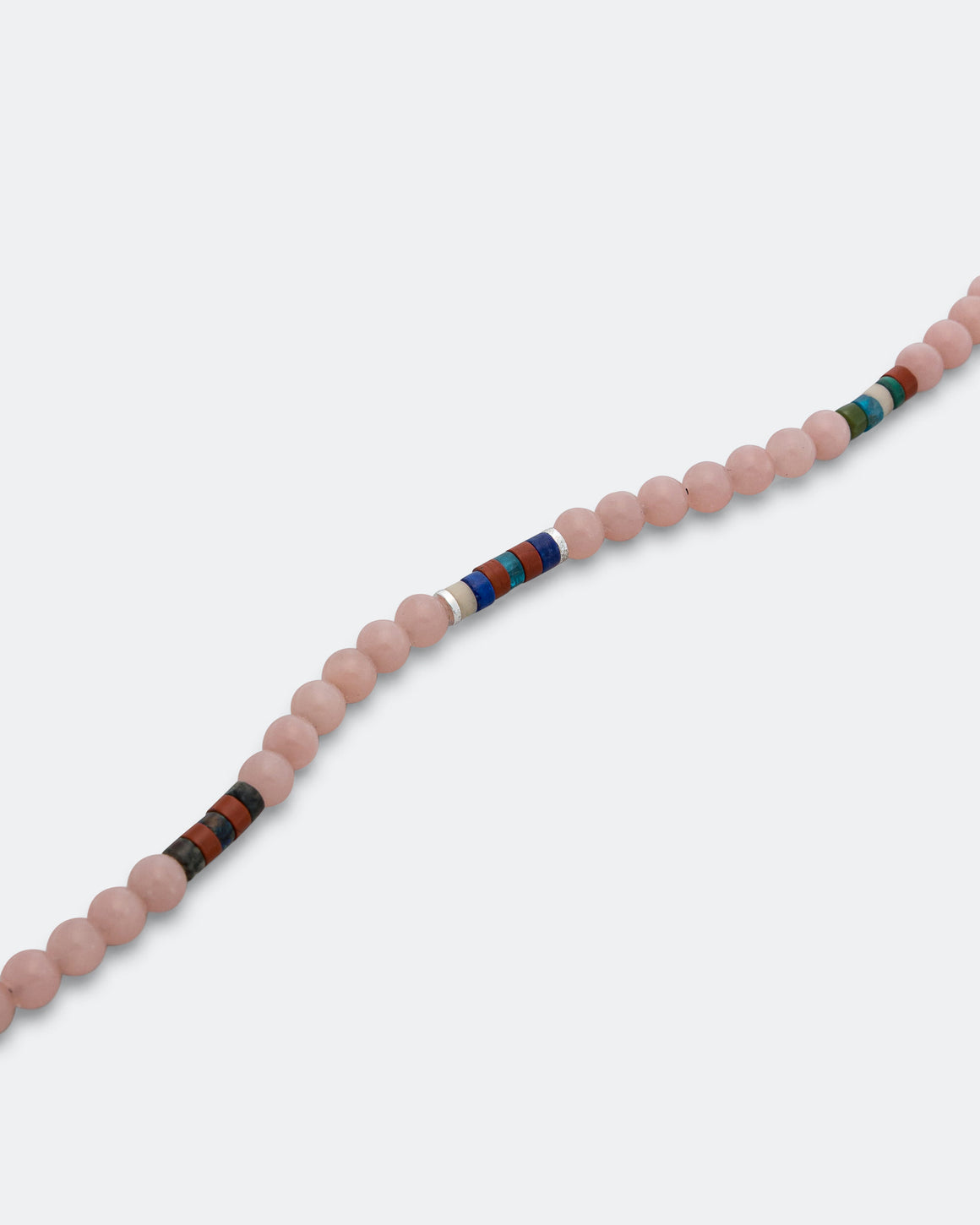 Mikia - 6mm Bracelet x UP THERE - Pink Soap Stone/925 Silver - UP THERE