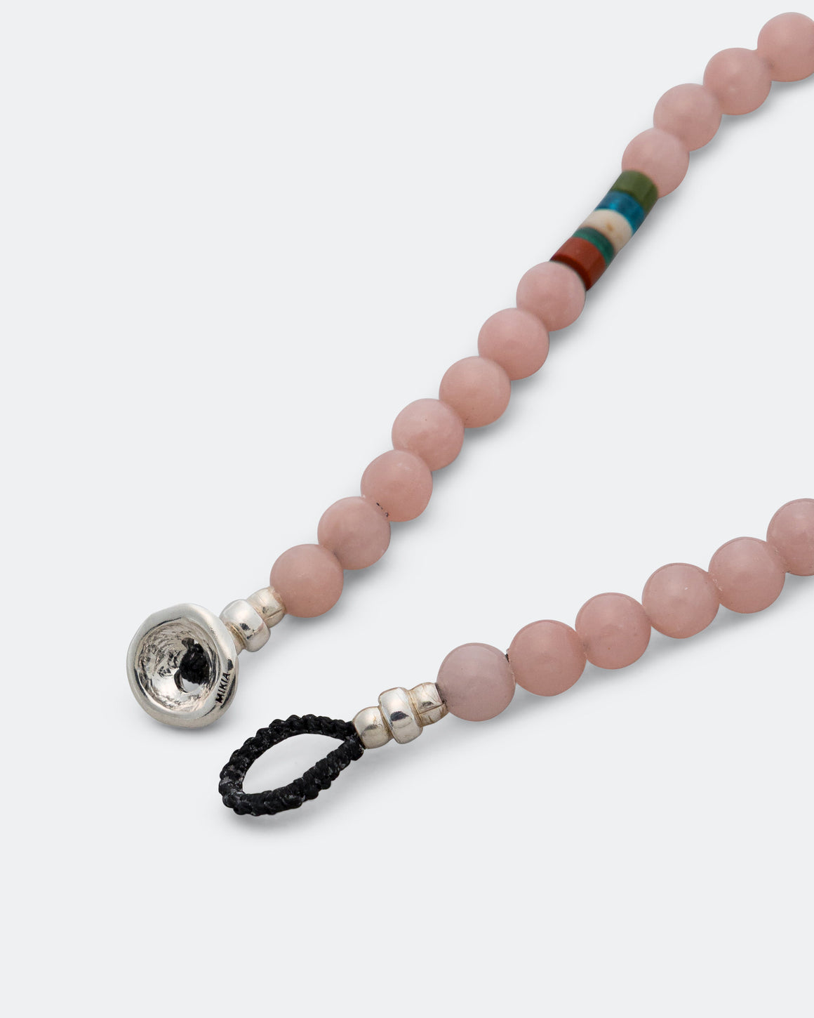 Mikia - 6mm Bracelet x UP THERE - Pink Soap Stone/925 Silver - UP THERE