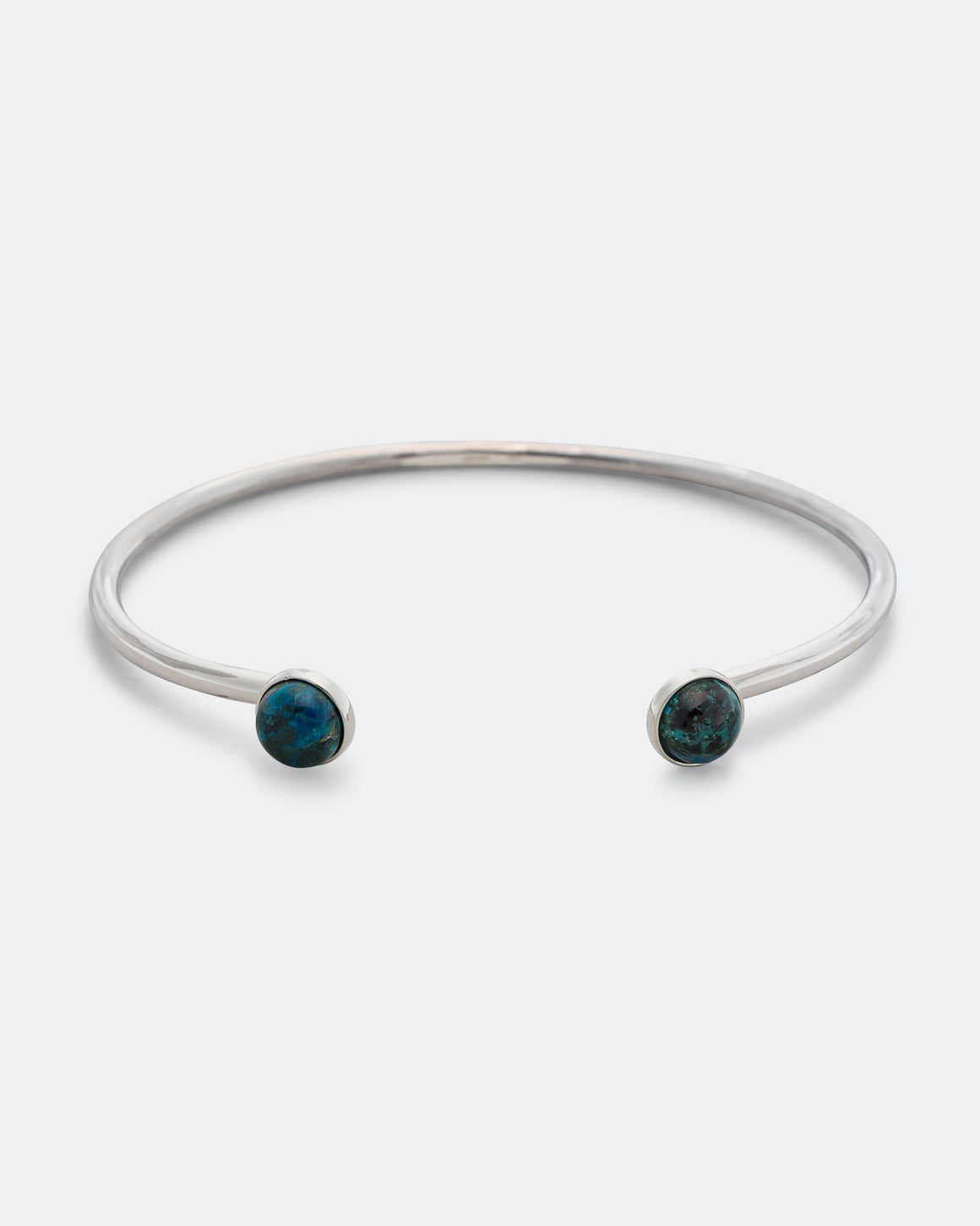 Mikia - Bangle Bracelet - 925 Silver/Chrysocolla - UP THERE