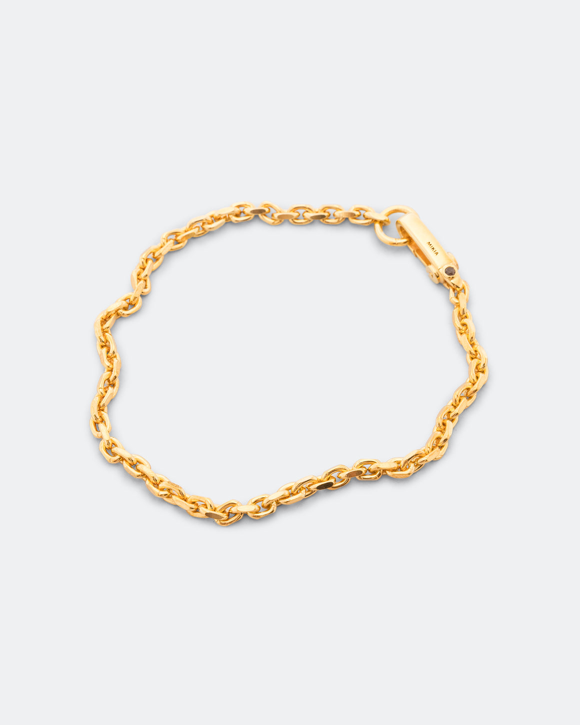 Mikia - Chain Bracelet - Gold Plated 925 Silver/Smoky Quartz - UP THERE