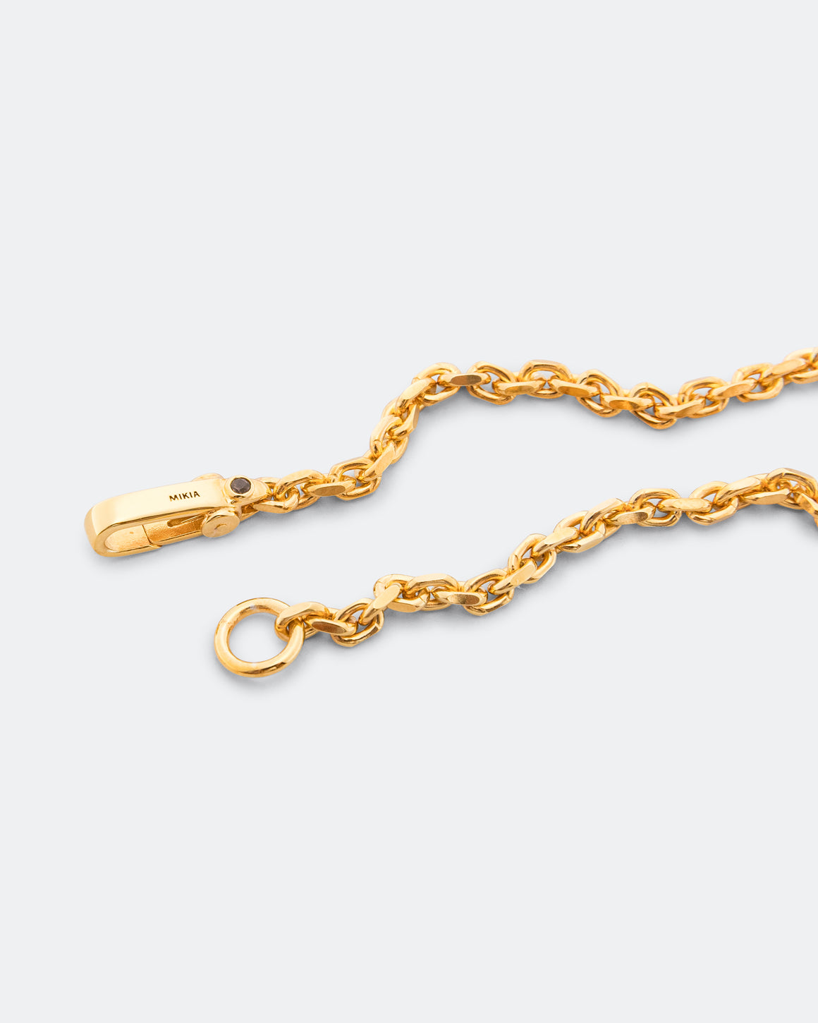 Mikia - Chain Bracelet - Gold Plated 925 Silver/Smoky Quartz - UP THERE
