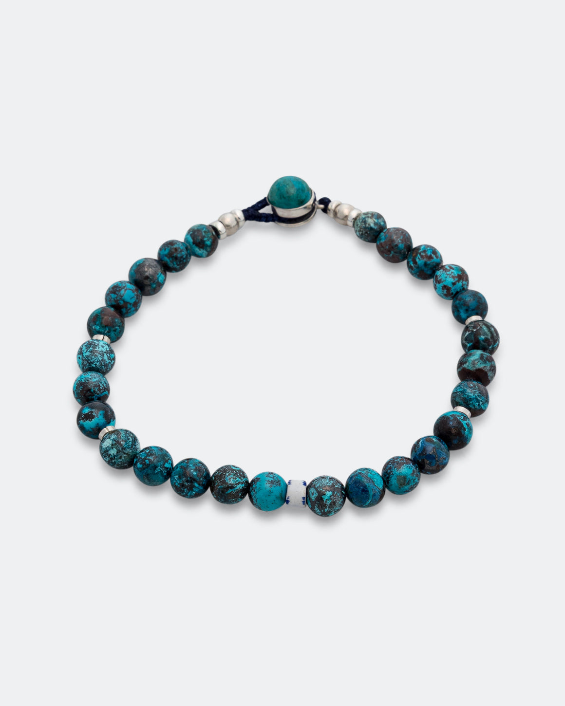 Mikia - Circle8 Bracelet - Chrysocolla/925 Silver - UP THERE
