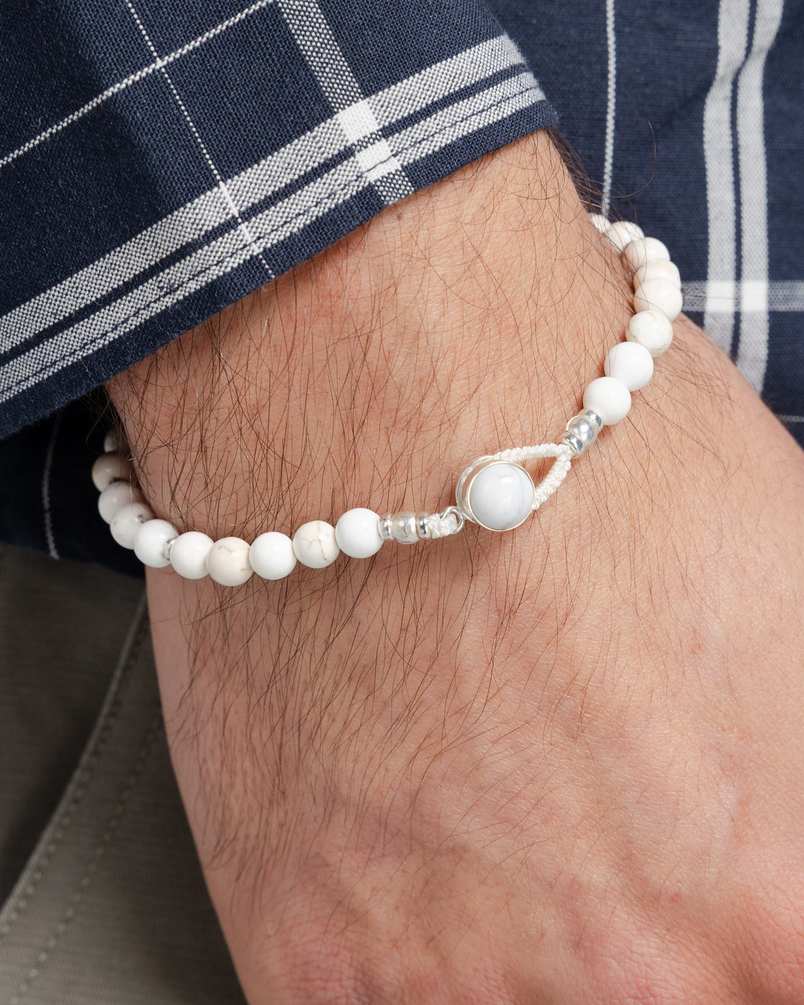 Mikia - Circle8 Bracelet - Magnesite/925 Silver - UP THERE