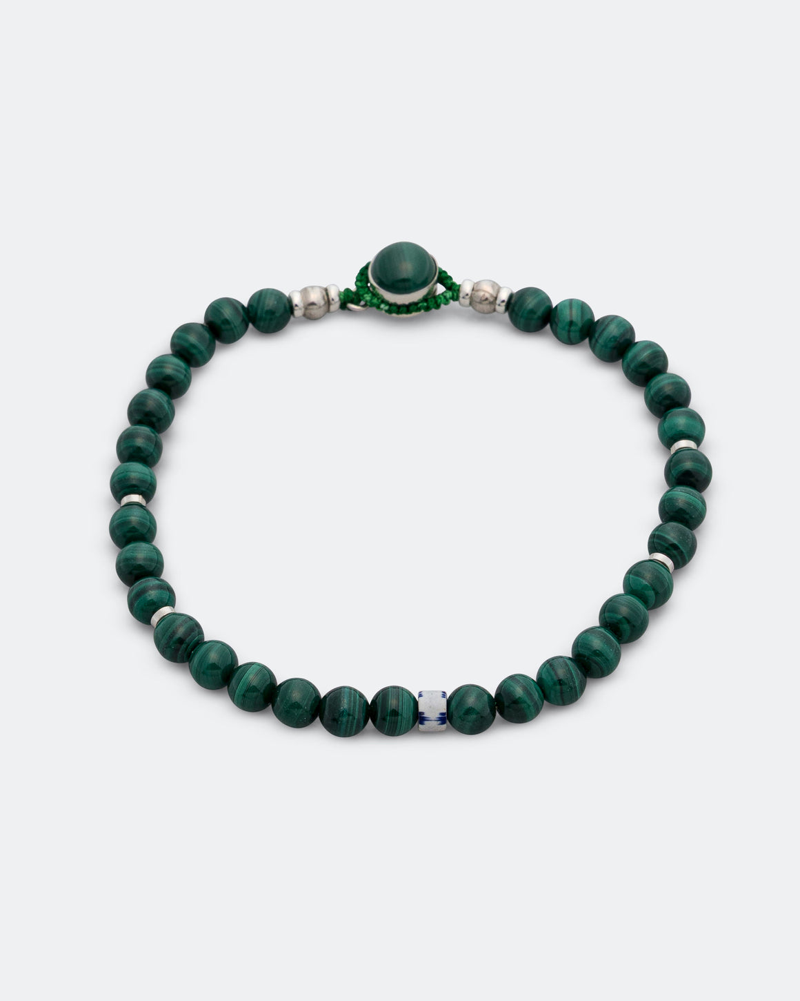 Mikia - Circle8 Bracelet - Malachite/925 Silver - UP THERE