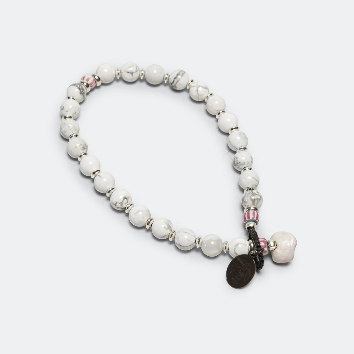 Mikia - 6mm Stone Bracelet - Howlite - UP THERE