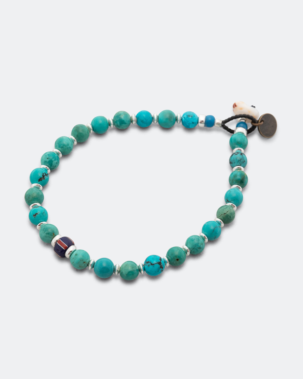 Mikia - 6mm Stone Bracelet - Turquoise/925 Silver - UP THERE