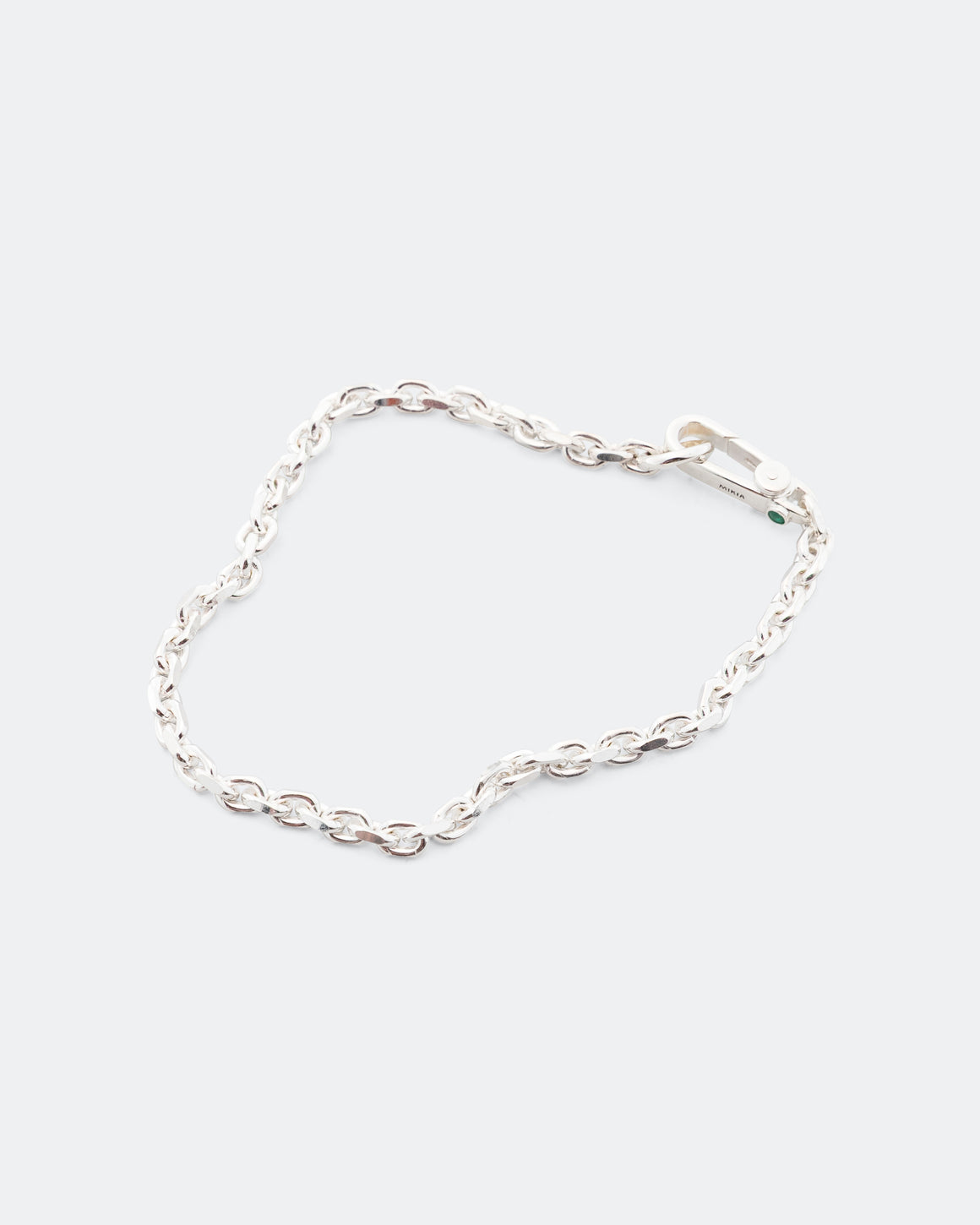 Mikia - Chain Bracelet - Silver/Emerald - UP THERE