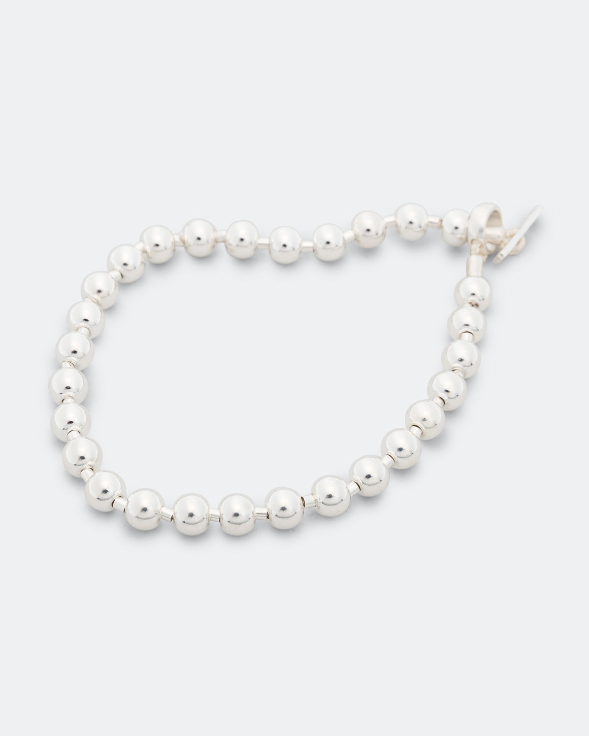 Mikia - Silver Ball 6mm Bracelet - 925 Silver - UP THERE