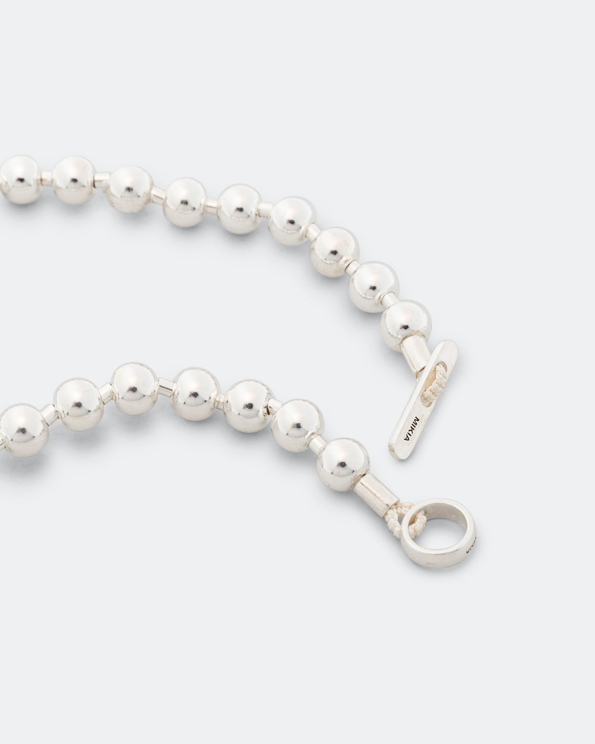 Mikia - Silver Ball 6mm Bracelet - 925 Silver - UP THERE