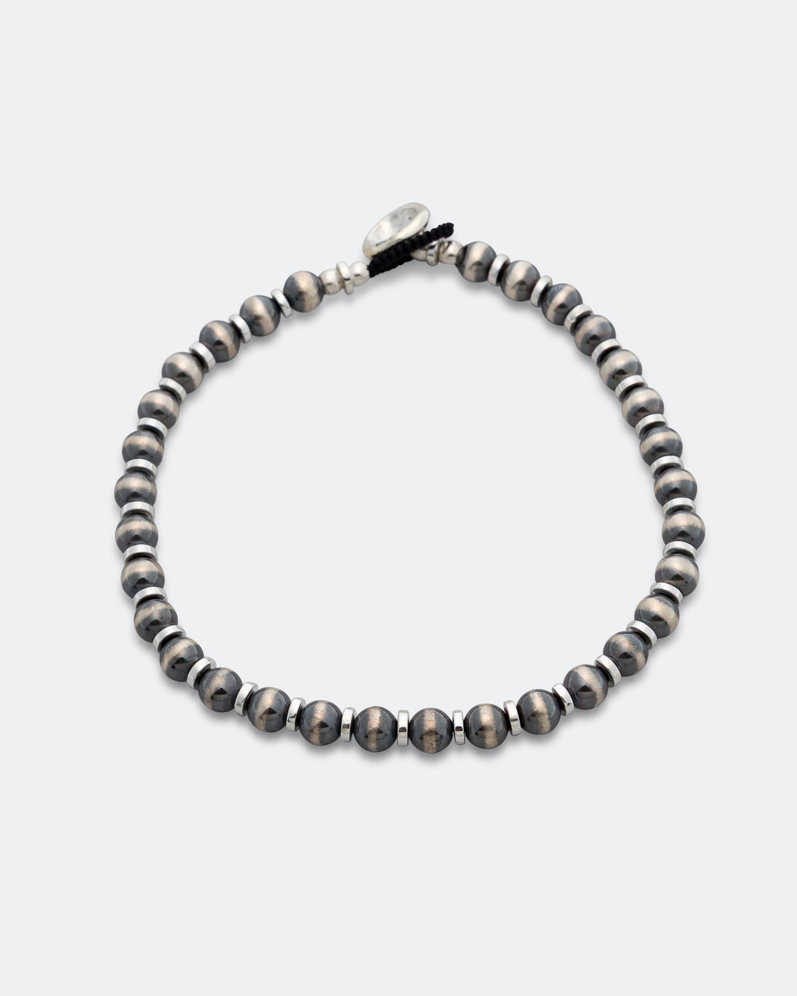 Mikia - Navajo Pearl 5mm Bracelet - 925 Silver - UP THERE