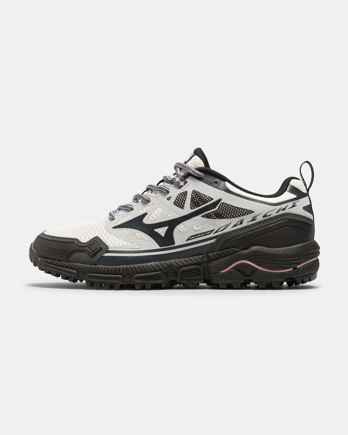 Mizuno - Wave Daichi LS - Snow White/Carbon-Black - UP THERE