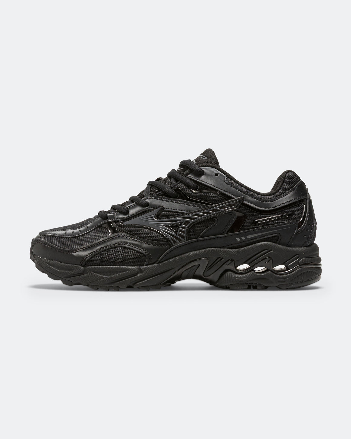 Mizuno - Wave Mustang LS Tech - Black/Iron Gate/Metallic Gray - UP THERE