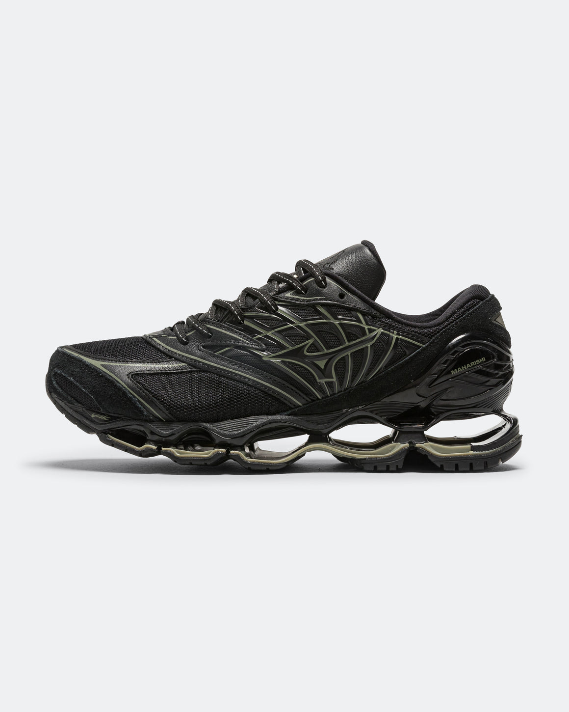 Mizuno - Wave Prophecy LS x Maharishi - Black/Deep Green - UP THERE