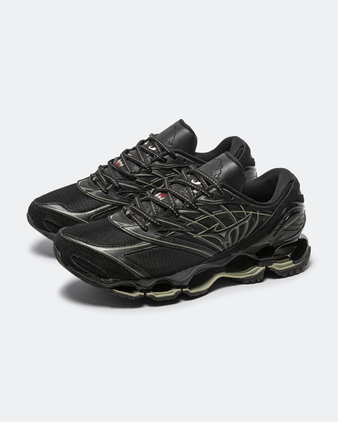 Mizuno - Wave Prophecy LS x Maharishi - Black/Deep Green - UP THERE