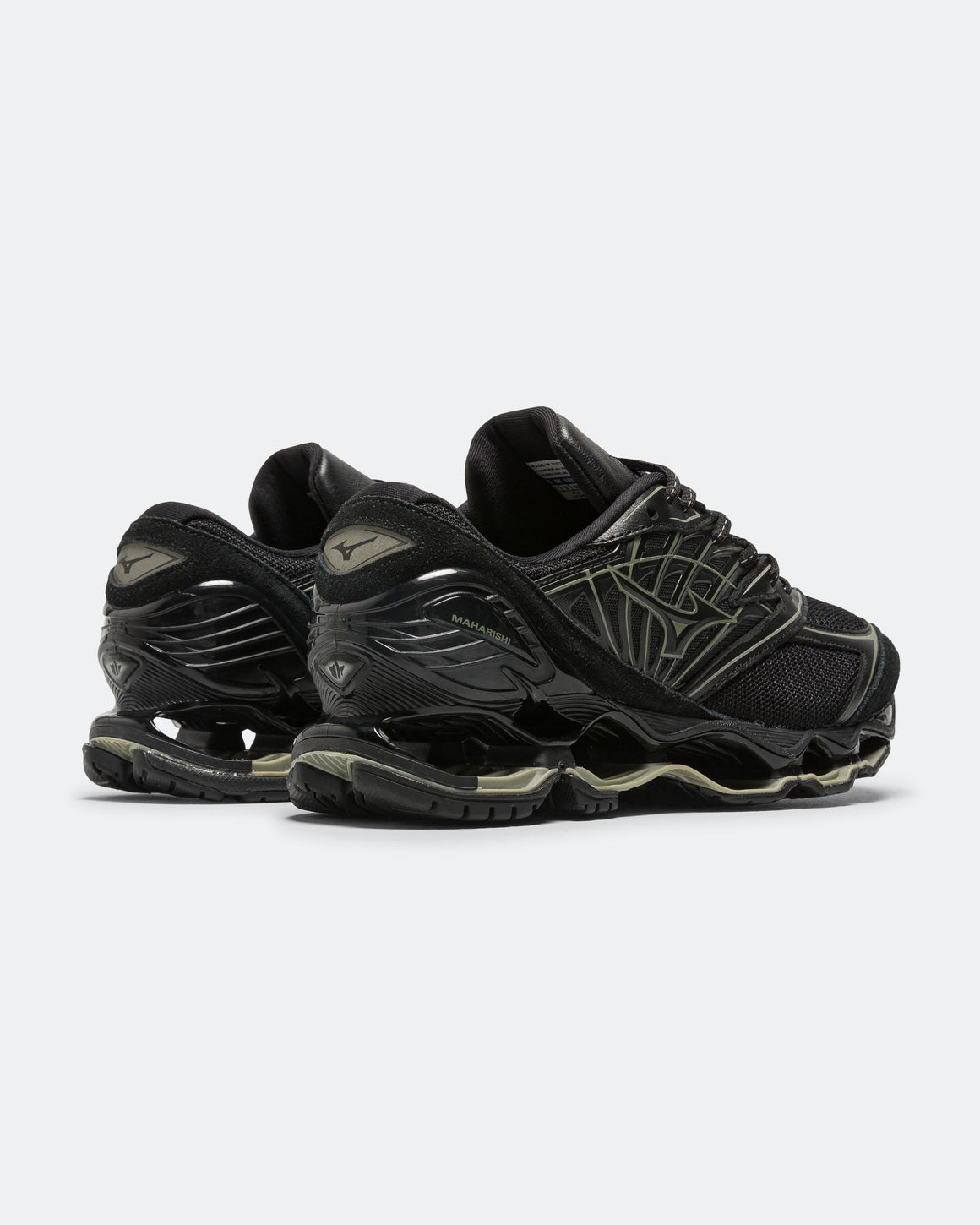 Mizuno - Wave Prophecy LS x Maharishi - Black/Deep Green - UP THERE