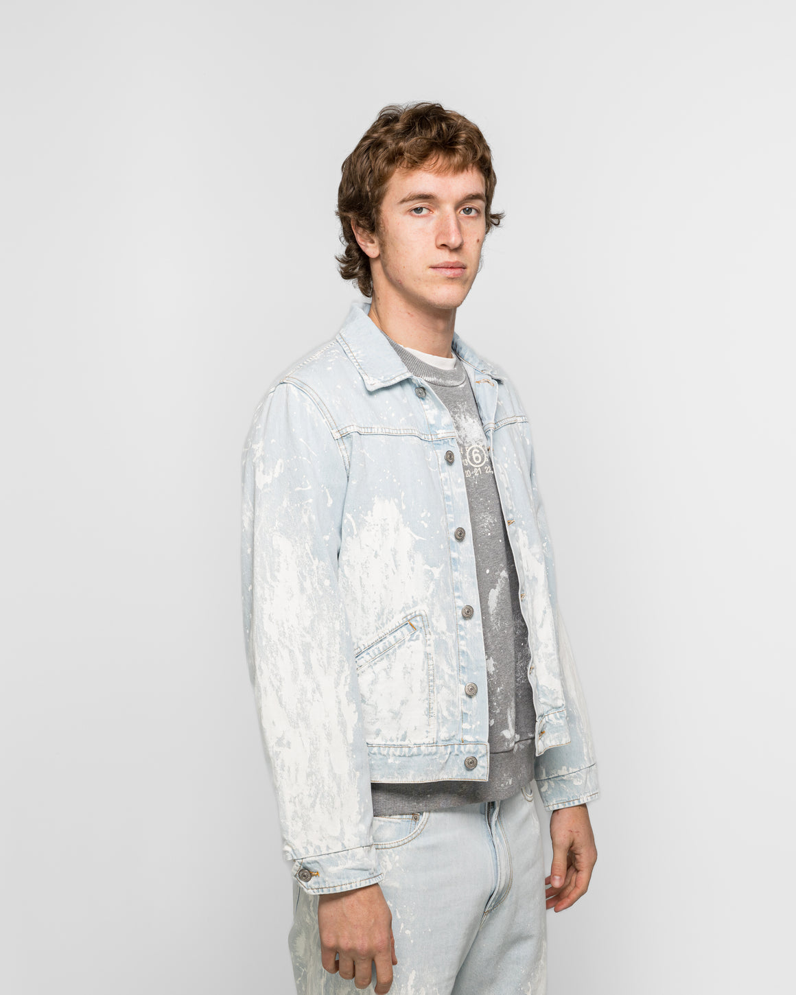 MM6 - 11oz Denim Jacket - Light Blue - UP THERE