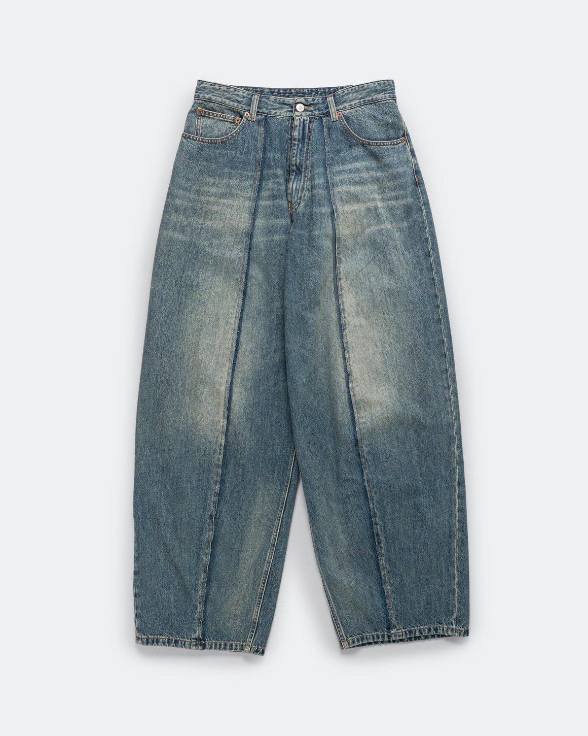 MM6 - 11oz Panelled Denim Trousers - Blue - UP THERE