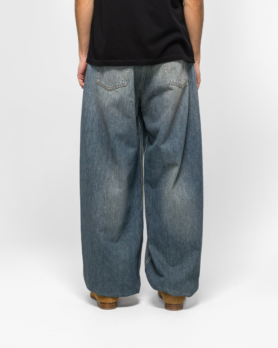 MM6 - 11oz Panelled Denim Trousers - Blue - UP THERE