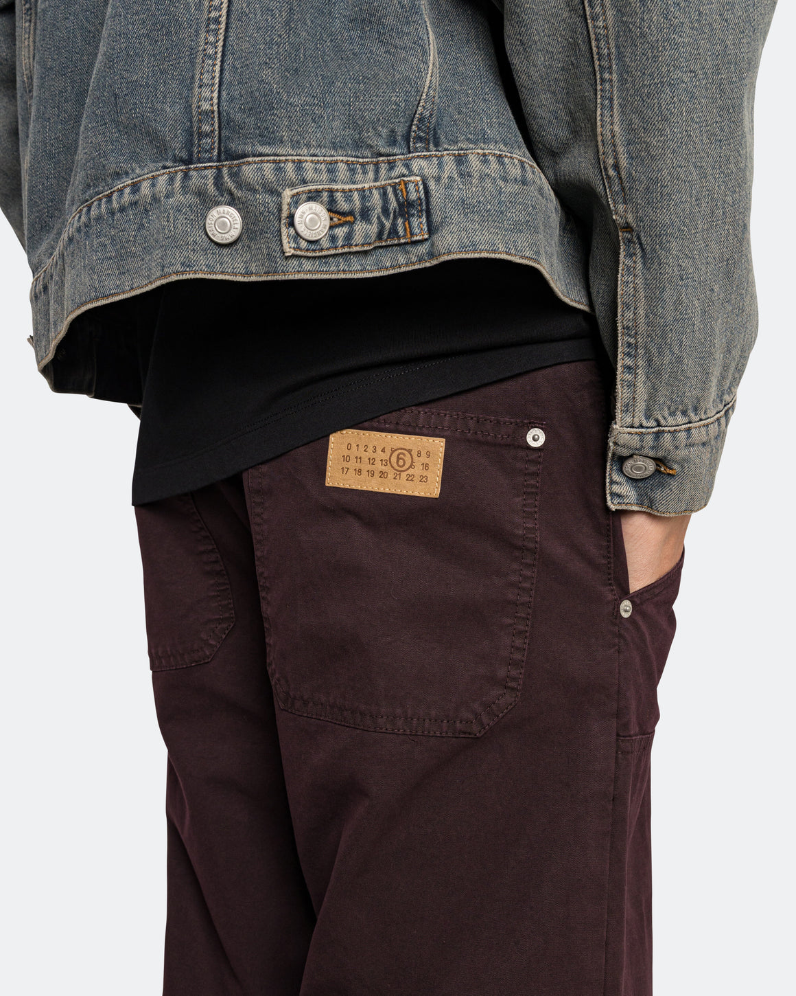 MM6 - 5 Pocket Carpenter Pants - Brown - UP THERE