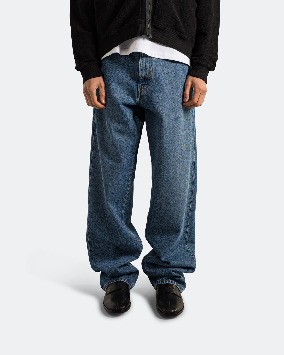 MM6 - 5 Pocket Denim Pants - Medium Blue - UP THERE