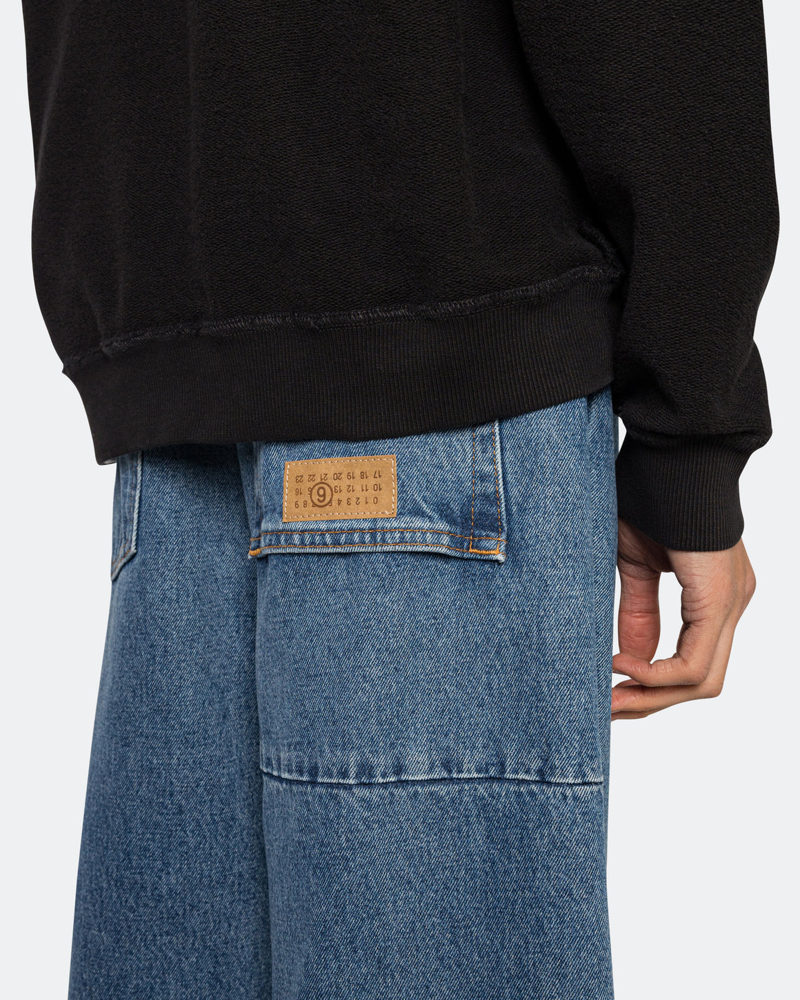 MM6 - 5 Pocket Denim Pants - Medium Blue - UP THERE