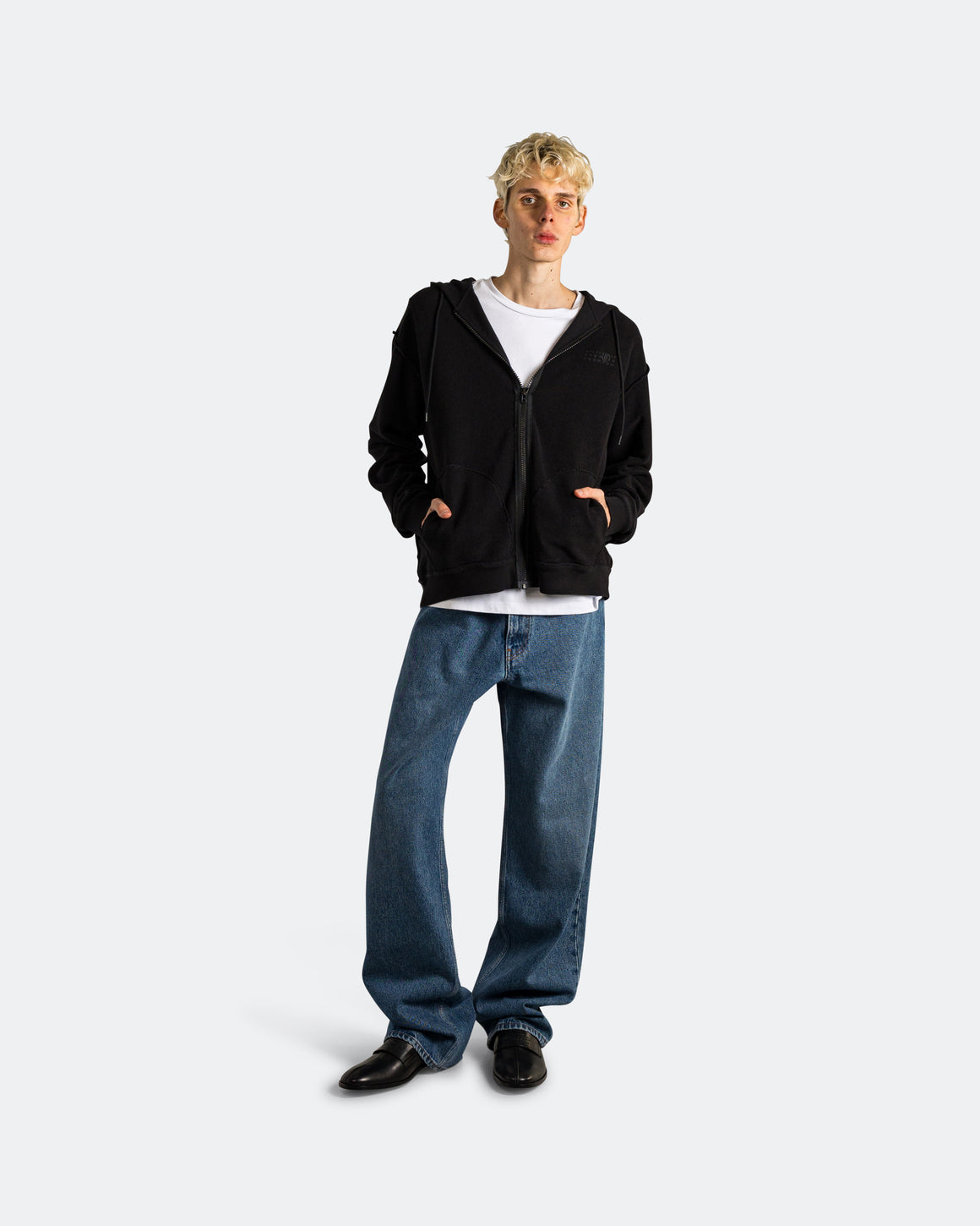 MM6 - 5 Pocket Denim Pants - Medium Blue - UP THERE