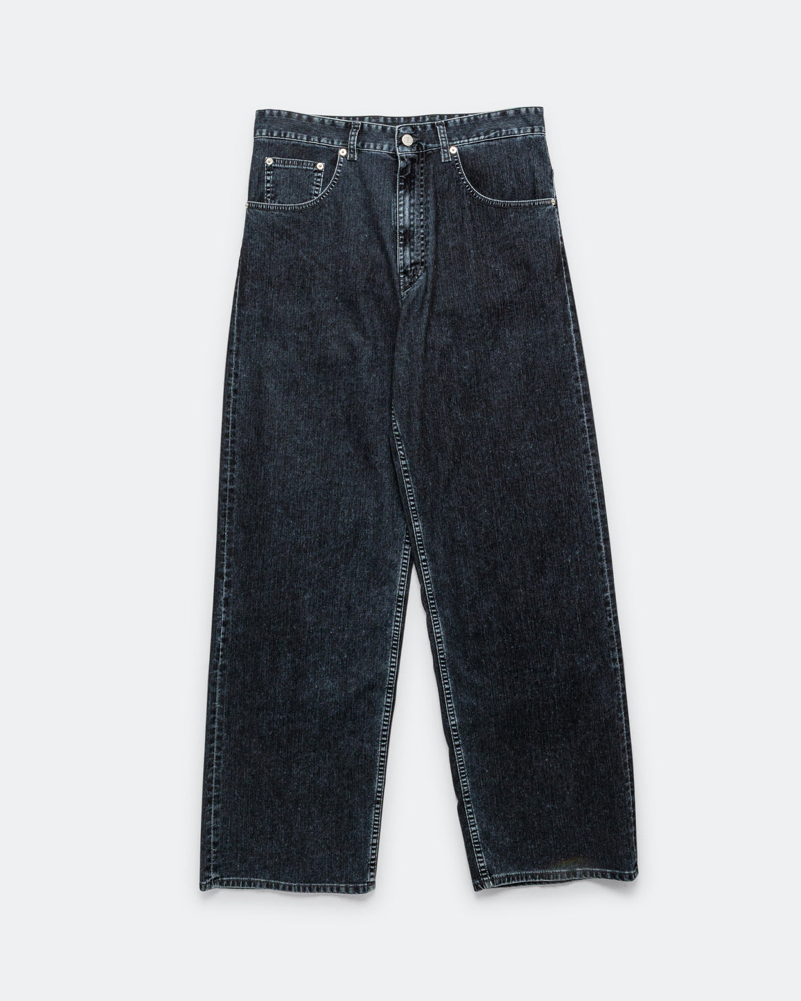MM6 - 5 Pocket Denim Trousers - Black Denim - UP THERE
