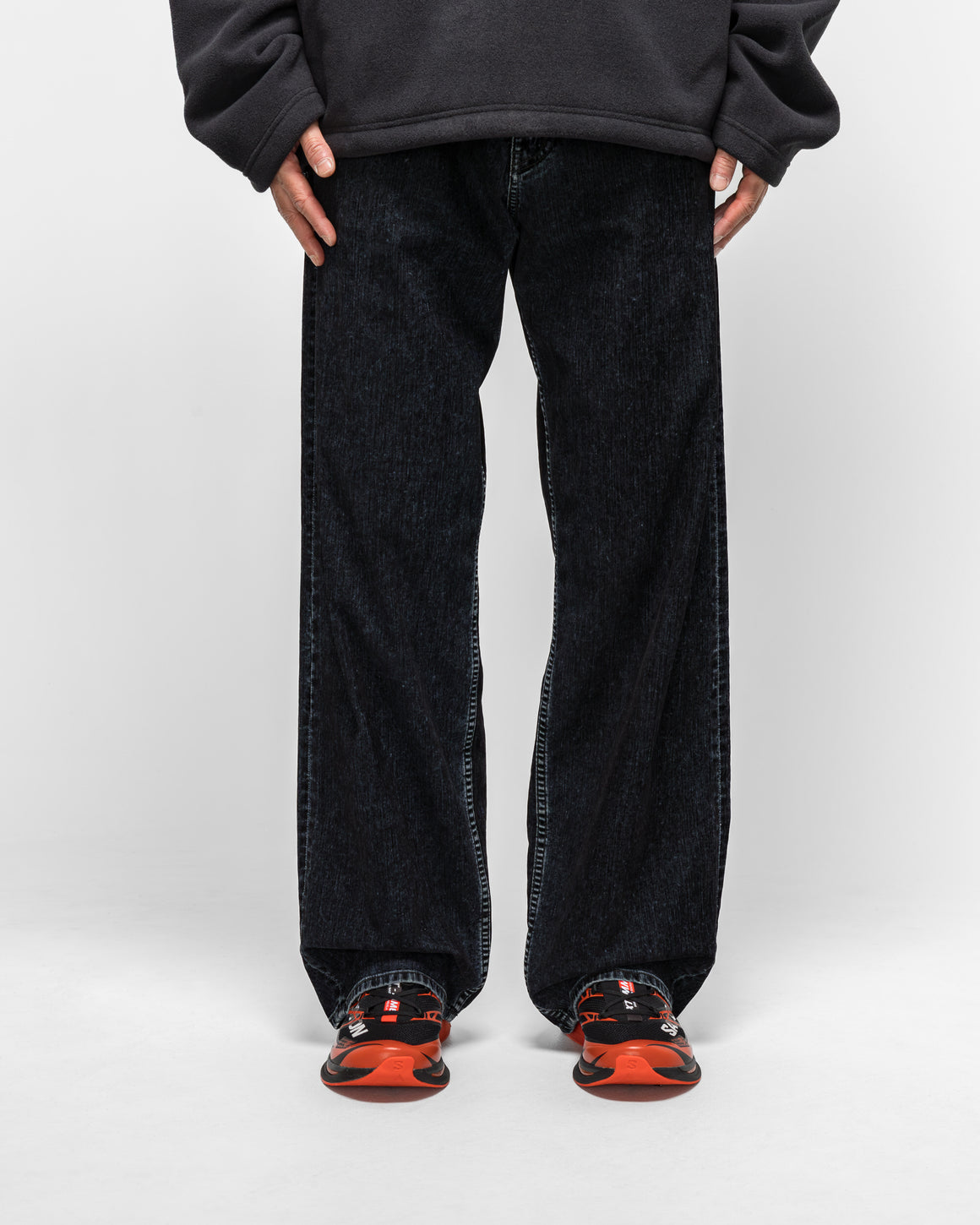 MM6 - 5 Pocket Denim Trousers - Black Denim - UP THERE