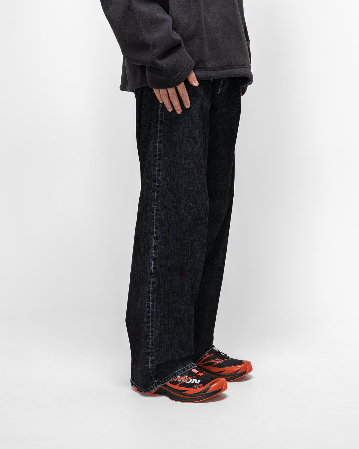 MM6 - 5 Pocket Denim Trousers - Black Denim - UP THERE