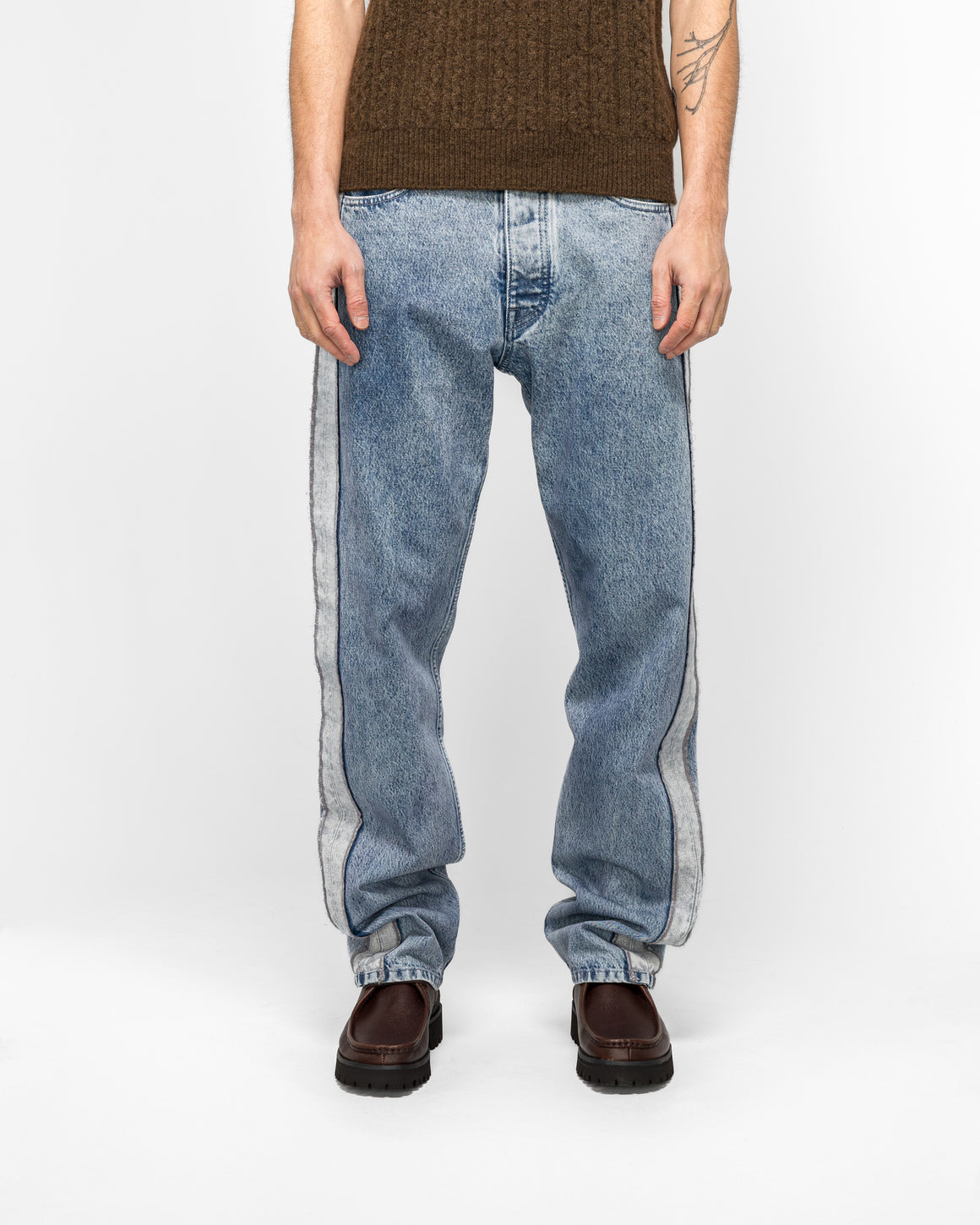 MM6 - 5 Pocket Panel Pants - Medium Blue Denim - UP THERE
